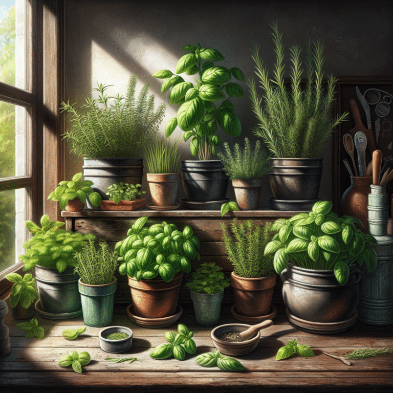 aromatic herbs for indoor kitchen gardens