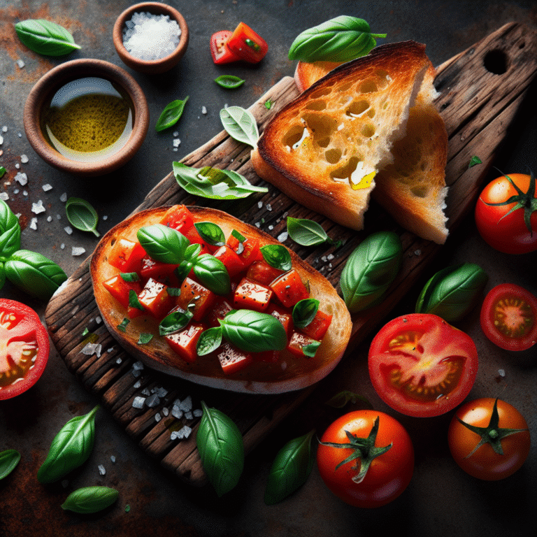 fresh basil and tomato bruschetta recipe
