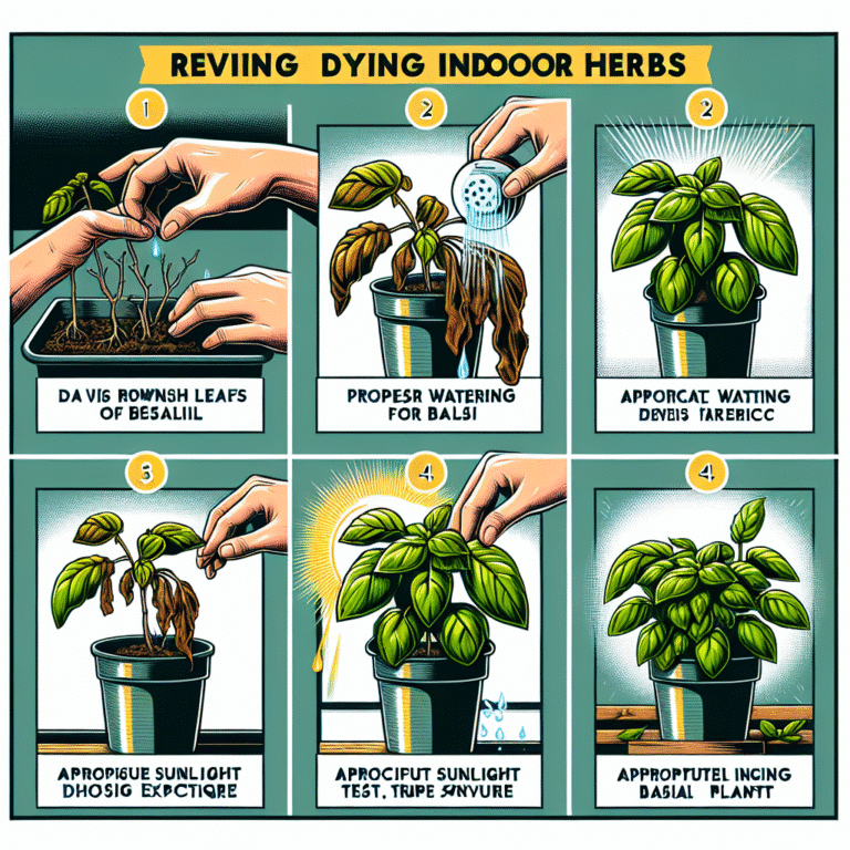 how to revive dying indoor herbs