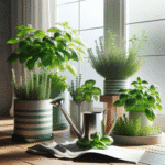 how to establish a watering routine for indoor herbs