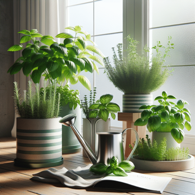 how to establish a watering routine for indoor herbs